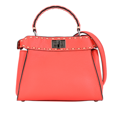 Mini Peekaboo, £1,400, Handbags, Orange, Leather, Front view